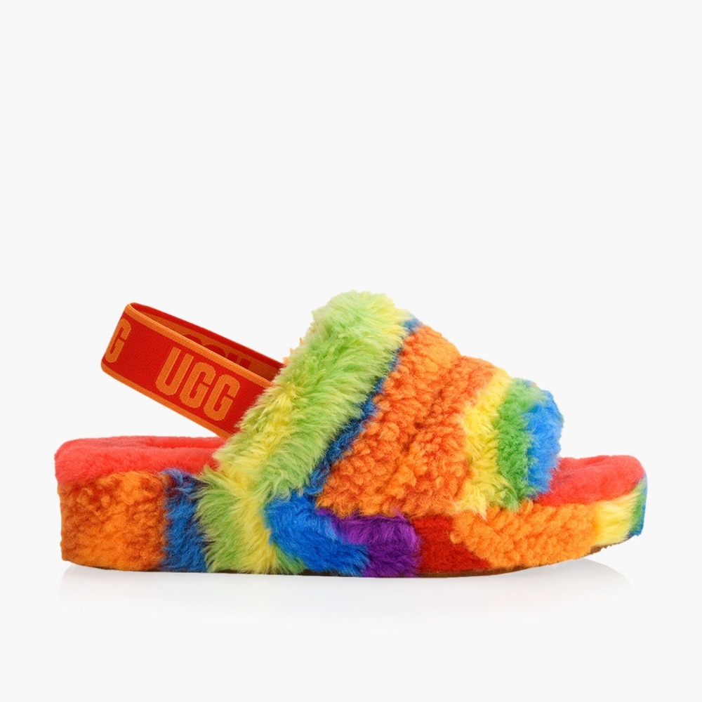 UGG Fluff Yeah Slide Cali Pride